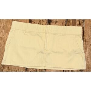 Volcom Women’s Size 5 Yellow Mini Jean Skirt